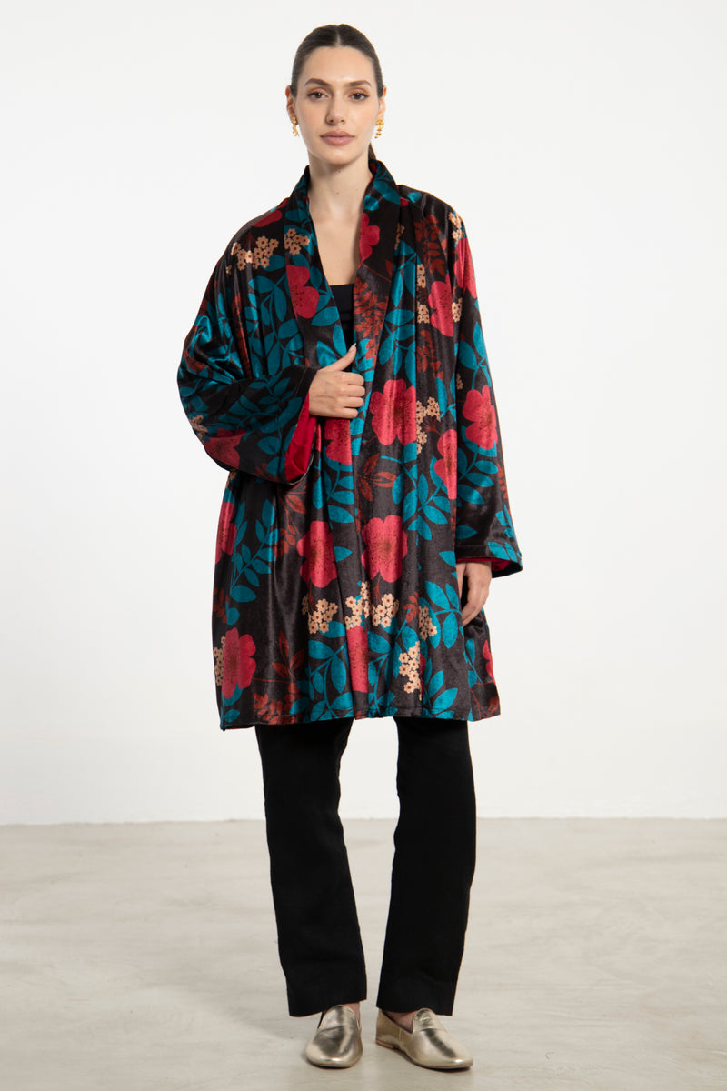 Magda Velvet Floral Jacket