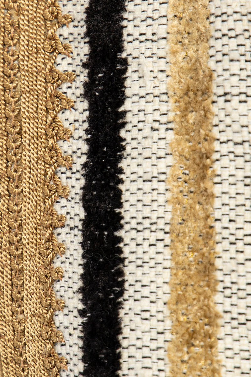 Aida Wool Black and Gold Abaya