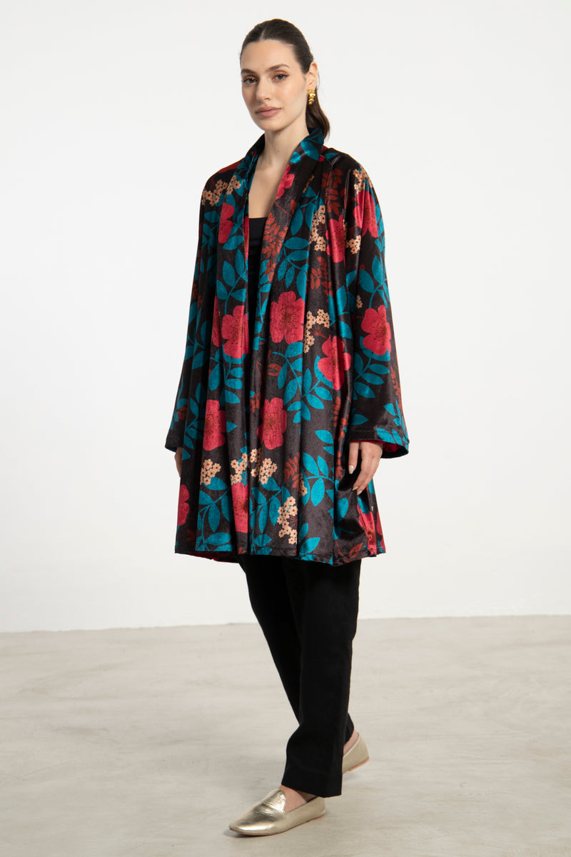 Magda Velvet Floral Jacket