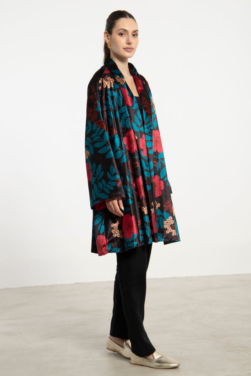 Magda Velvet Floral Jacket