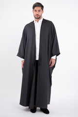 Loro Piana Wool Charcoal Abaya