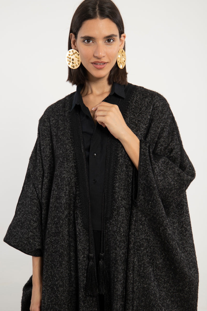Aida Wool Black Abaya