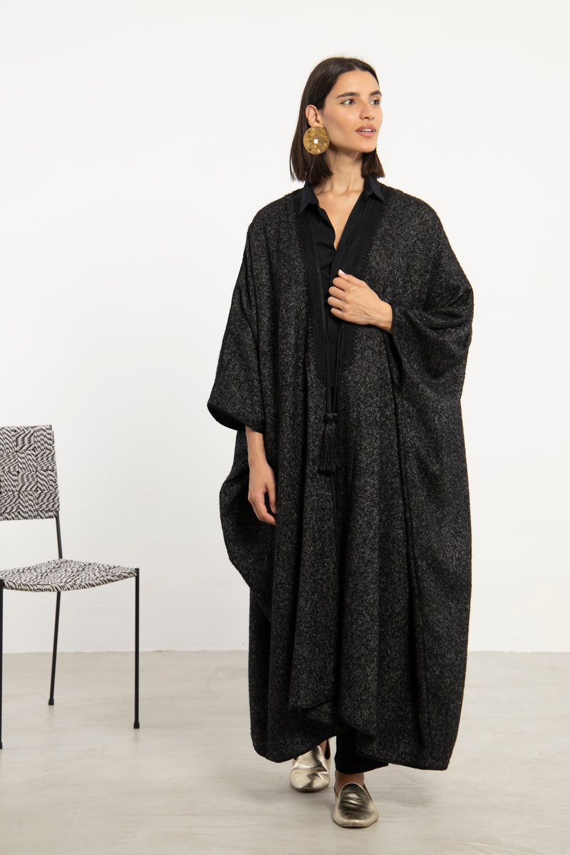 Aida Wool Black Abaya
