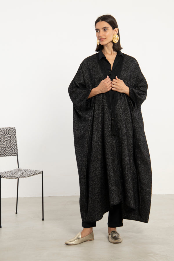 Aida Wool Black Abaya