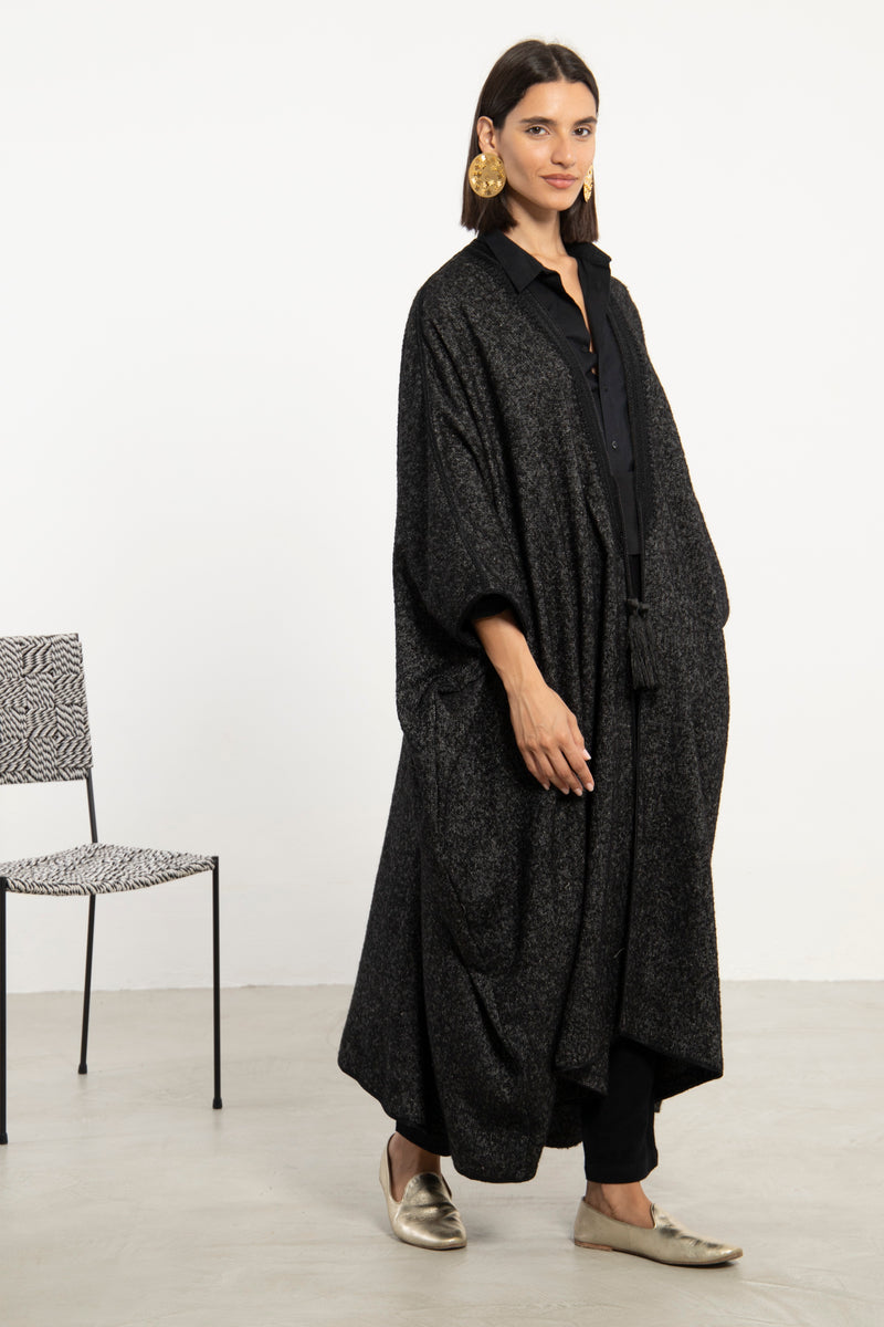 Aida Wool Black Abaya