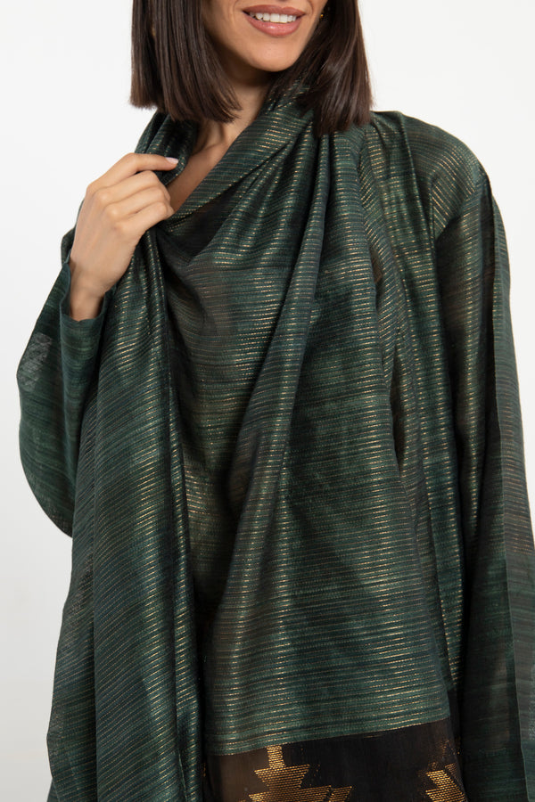 One-Of-A-Kind Madhuri Silk Green Dress