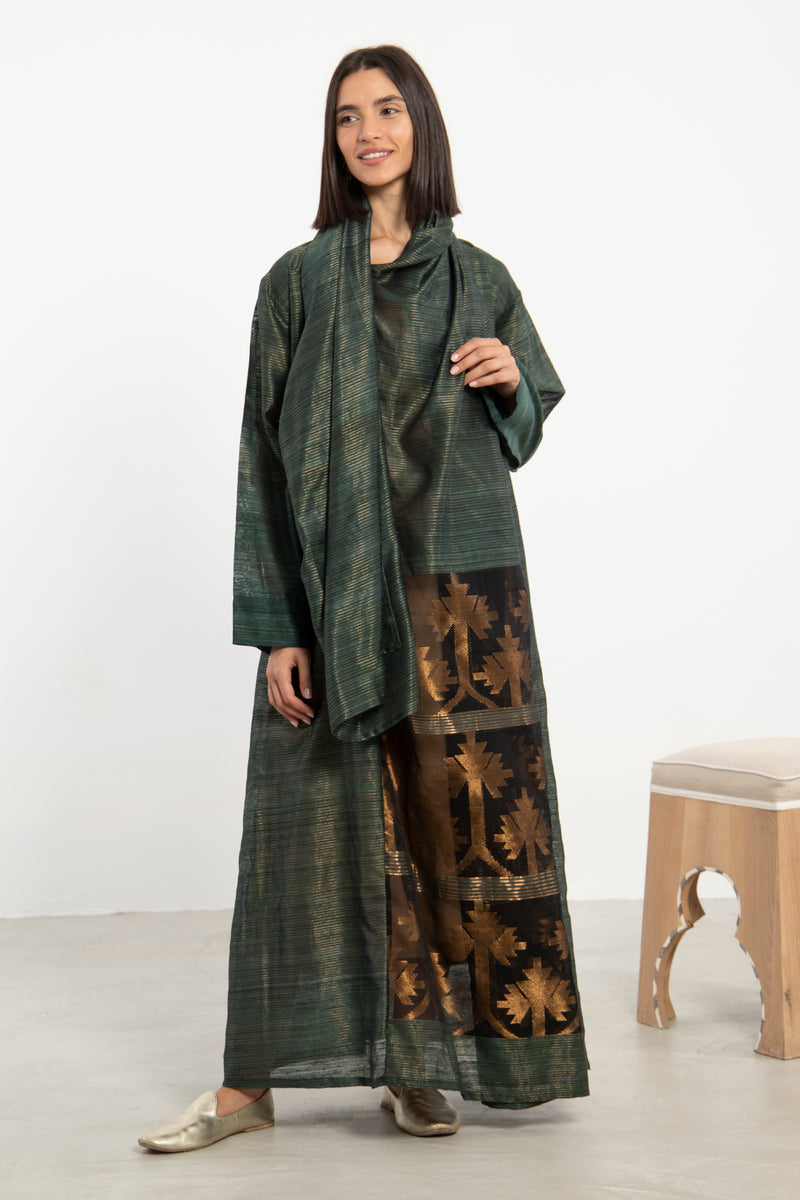 One-Of-A-Kind Madhuri Silk Green Dress