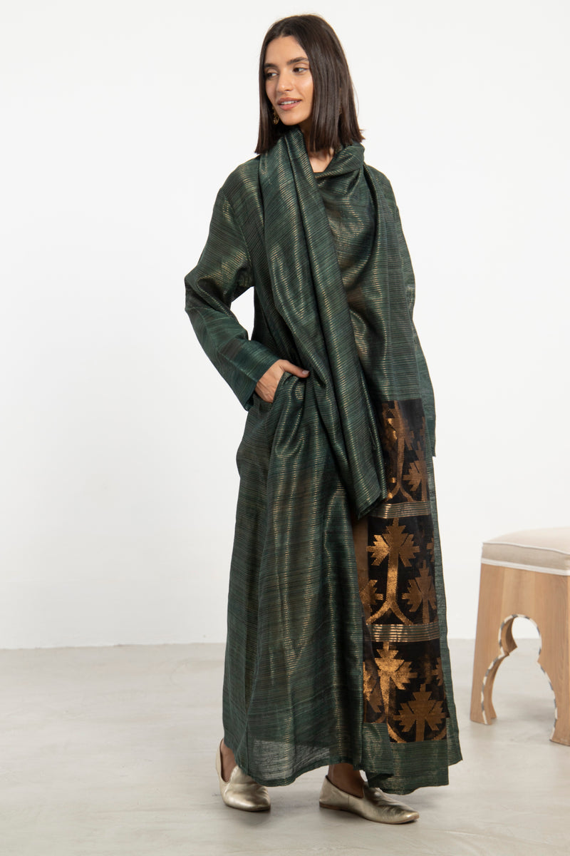 One-Of-A-Kind Madhuri Silk Green Dress