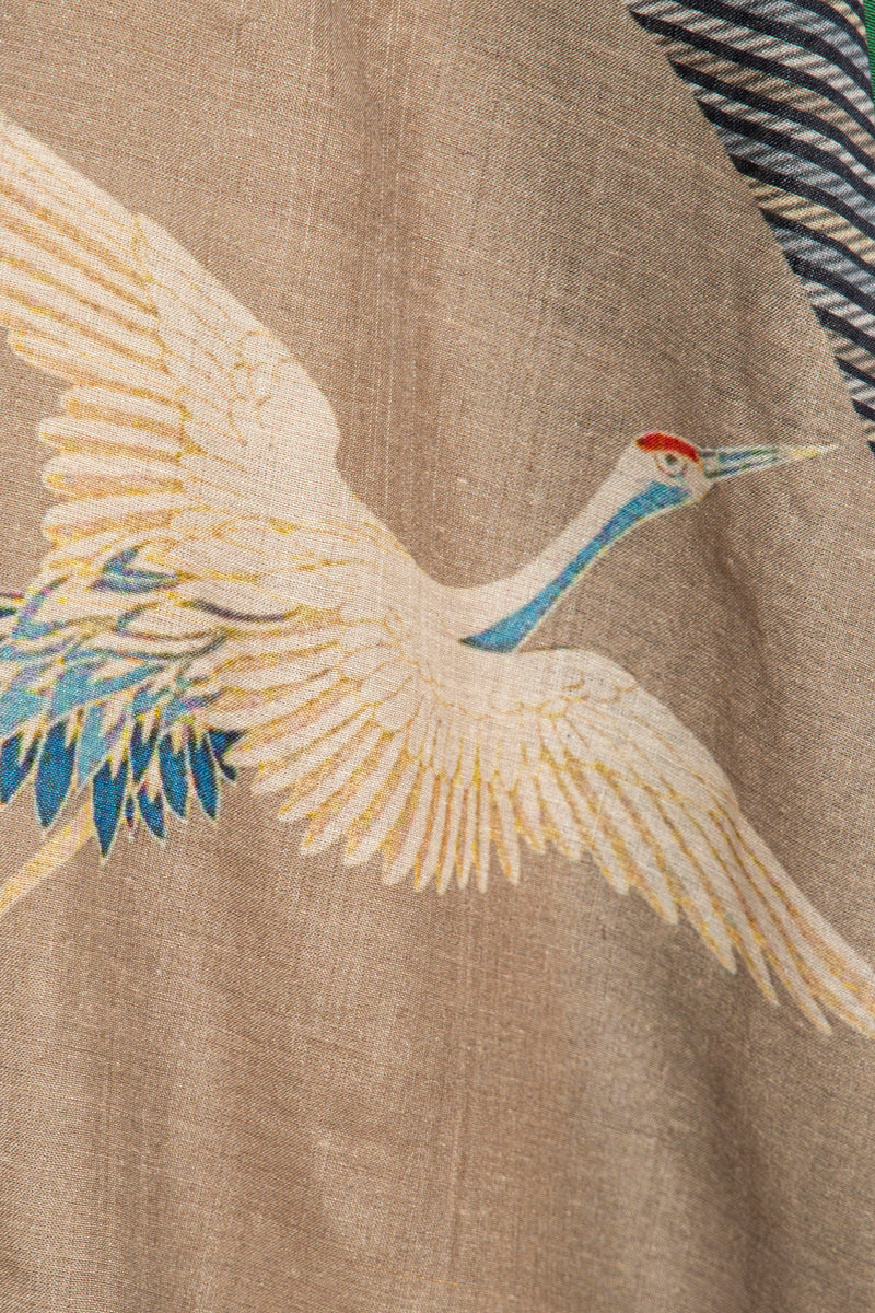 Sherif Multicolor Crane Abaya