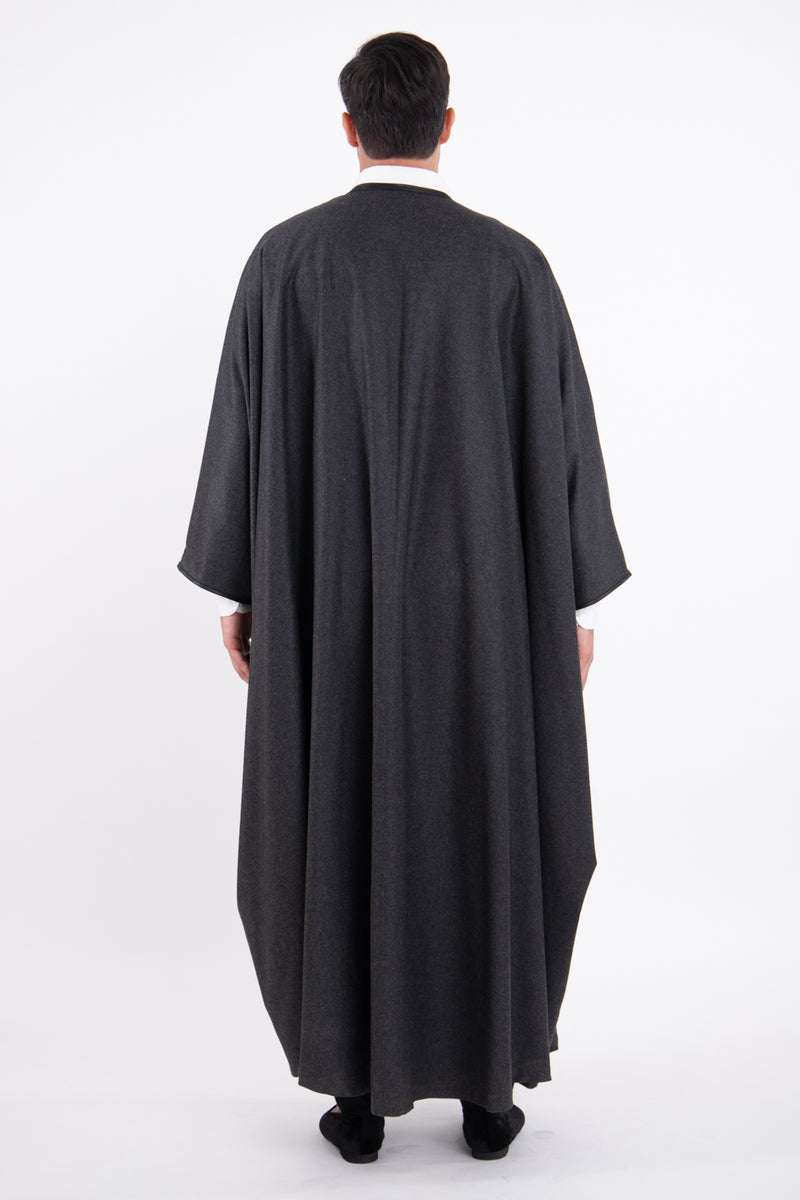 Loro Piana Wool Charcoal Abaya