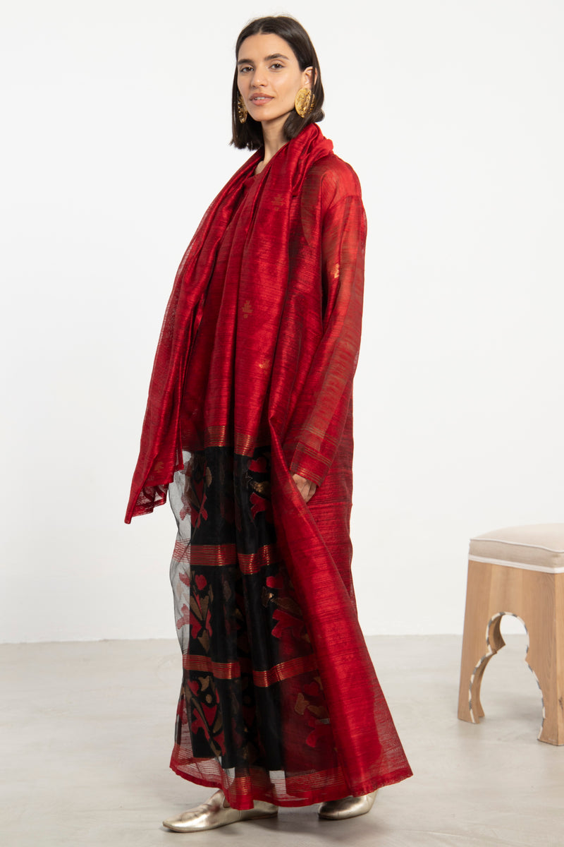 One-Of-A-Kind Madhuri Silk Red Dress