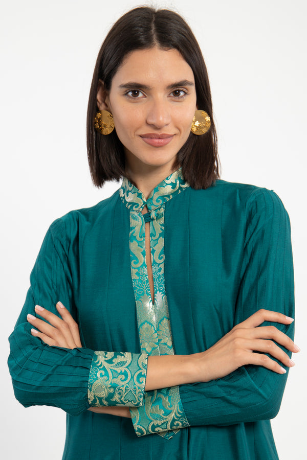 Wouroud Silk Teal Dress