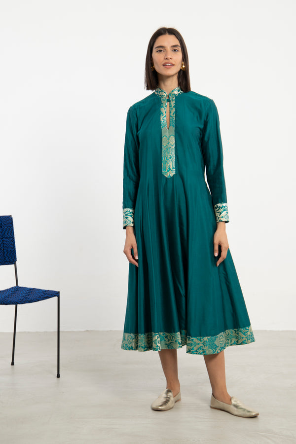 Wouroud Silk Teal Dress