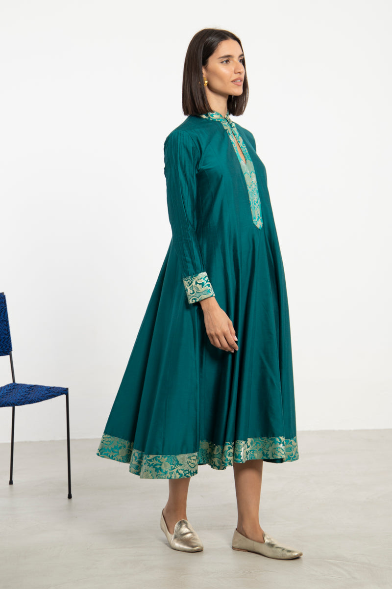Wouroud Silk Teal Dress