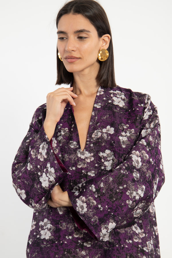 Nisrine Cotton Purple Dress
