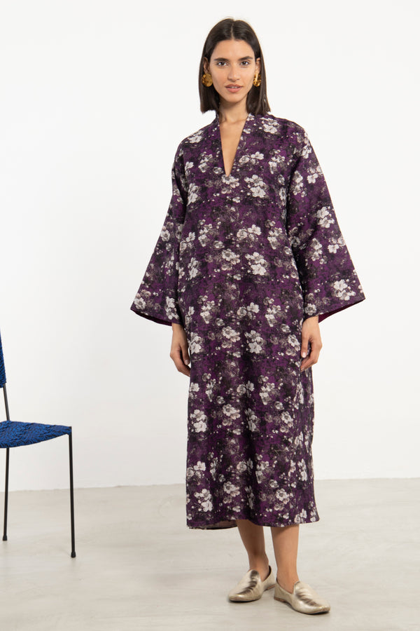 Nisrine Cotton Purple Dress