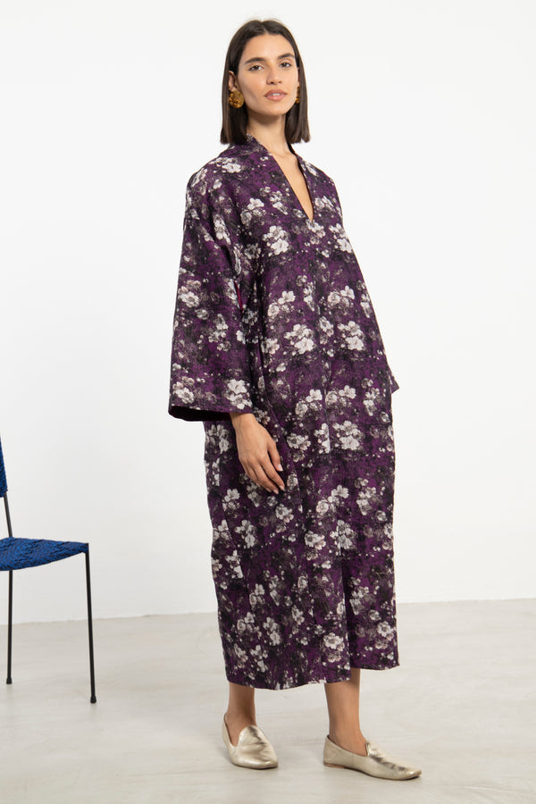 Nisrine Cotton Purple Dress