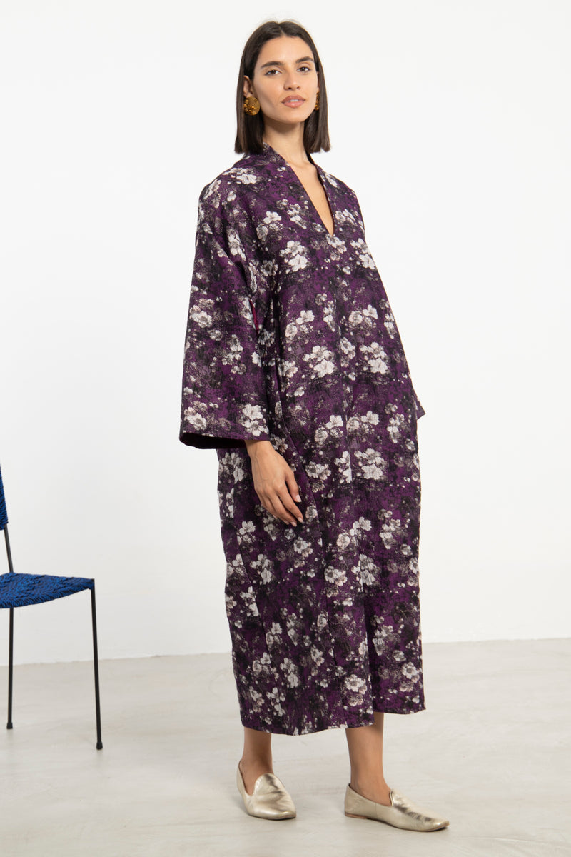 Nisrine Cotton Purple Dress