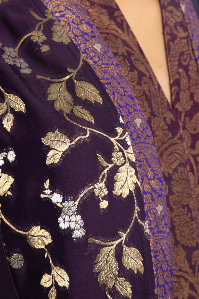 Fayrouz Silk Brocade & Patchwork Dress