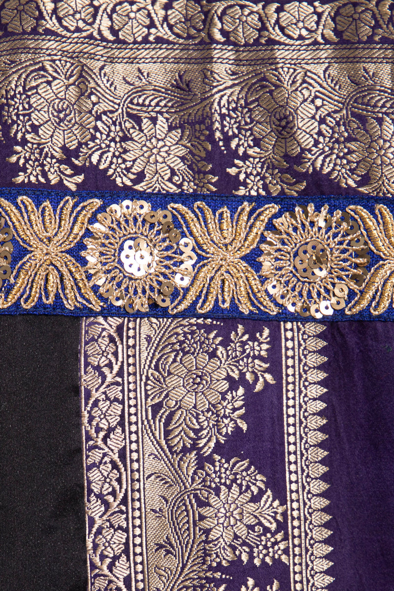 Fayrouz Silk Brocade & Patchwork Coat