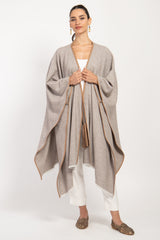 Loro Piana Wool Alpaca Natural Poncho