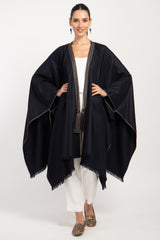 Loro Piana Cashmere Dark Grey Poncho