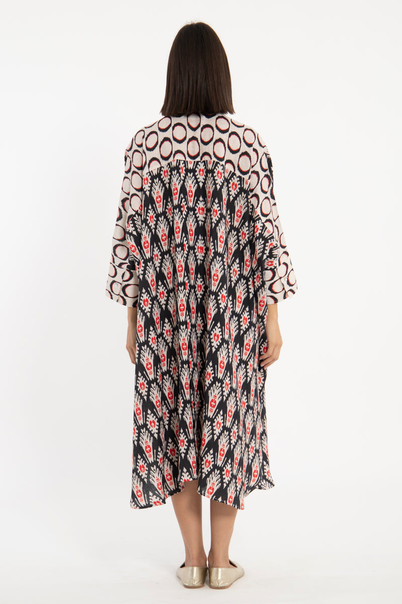 Hiba Linen Printed Dress