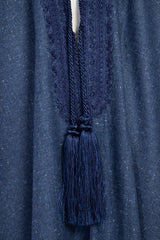 Wool, Silk & Cashmere Blue Abaya