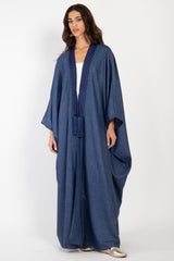 Wool, Silk & Cashmere Blue Abaya