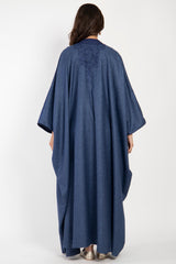 Wool, Silk & Cashmere Blue Abaya