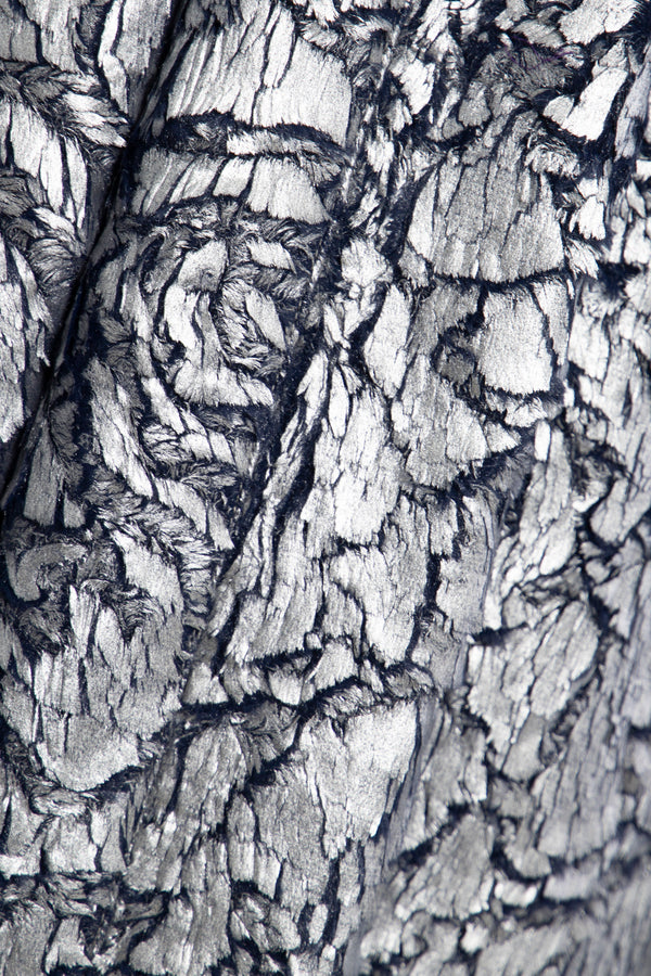 Magda Jacquard Blue Metallic Jacket