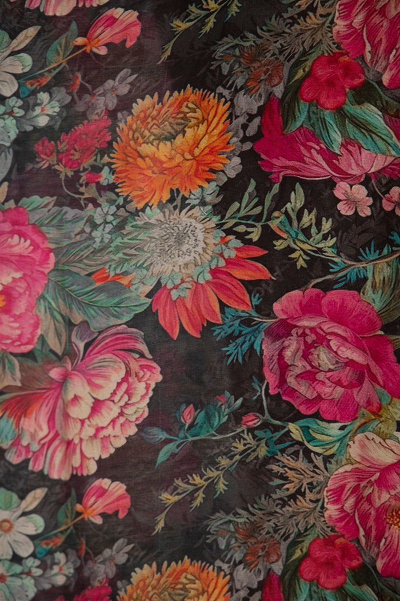 Nagham Cotton Muslin Floral Dress