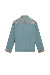 Orient 499 x Inaash Palestinian Embroidered Blue Shirt