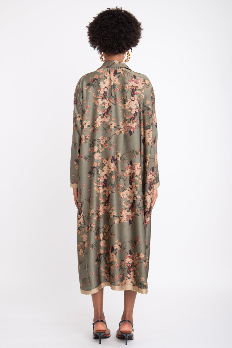 Mayssoun Silk Floral Dress