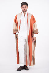 Loro Piana Cashmere & Wool Panels Fire Abaya