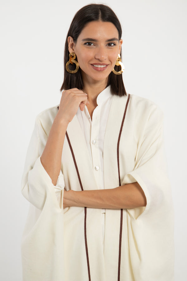 Wool Cream Abaya