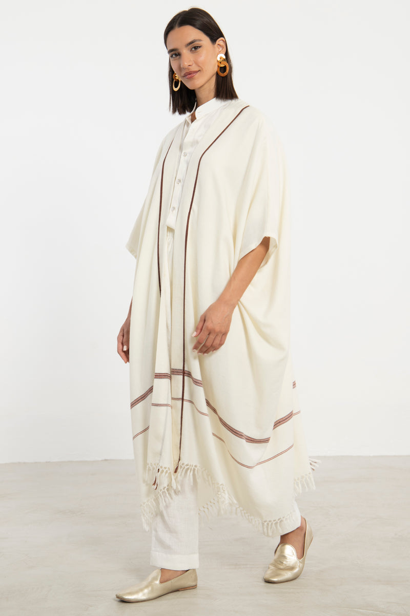 Wool Cream Abaya