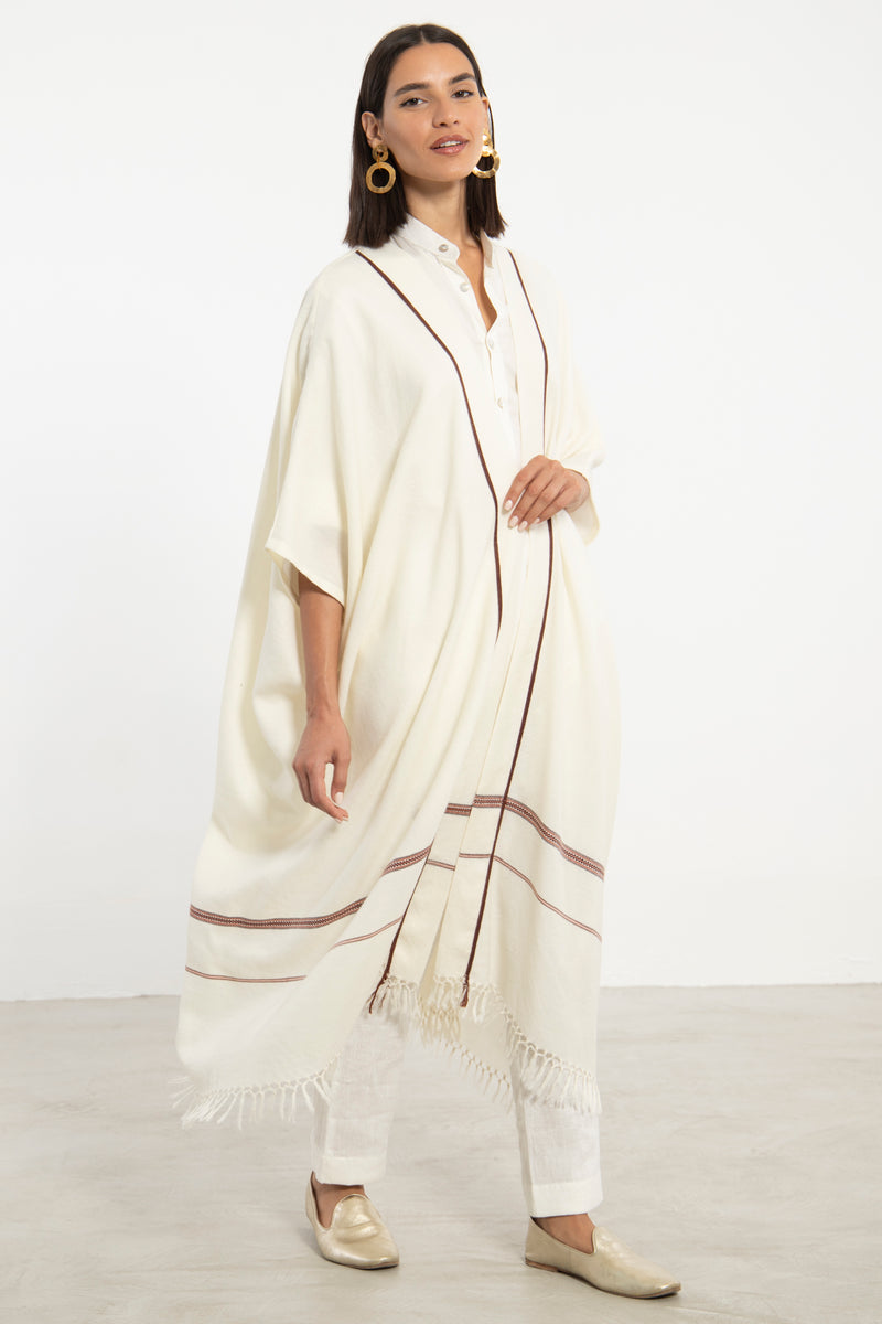 Wool Cream Abaya