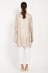 Magda Silk Embroidered Gold Jacket