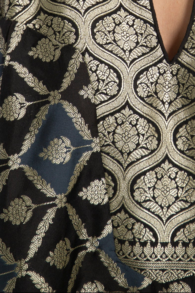 One-Of-a-Kind Rania Black & Gold Dress