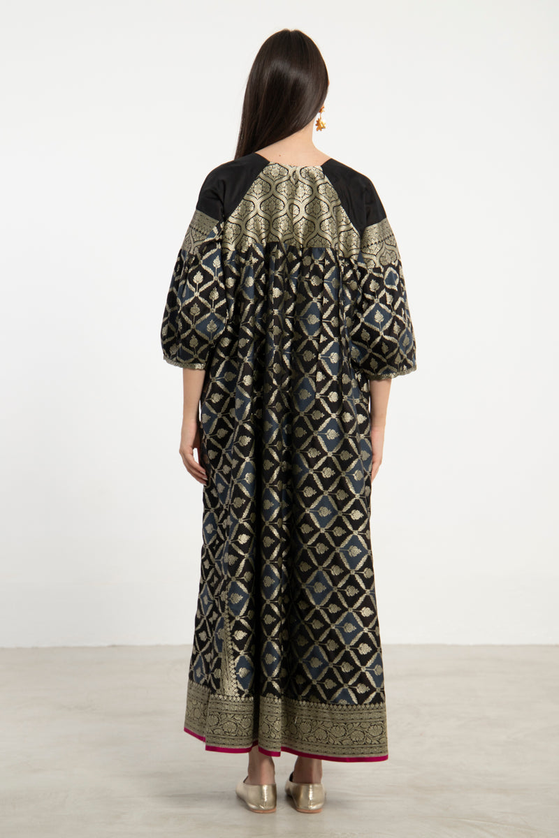 One-Of-a-Kind Rania Black & Gold Dress