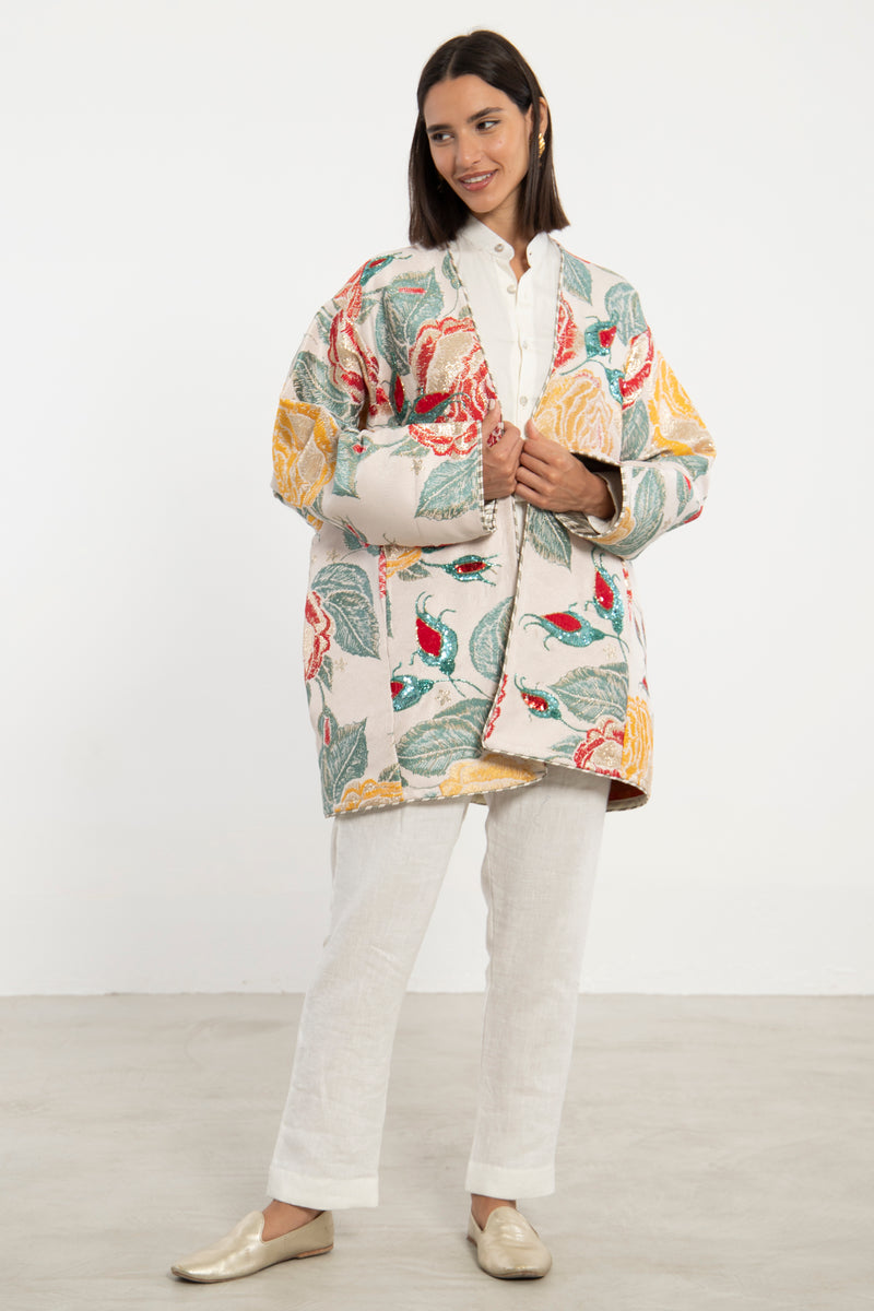 Noura Jacquard Multicolor Jacket