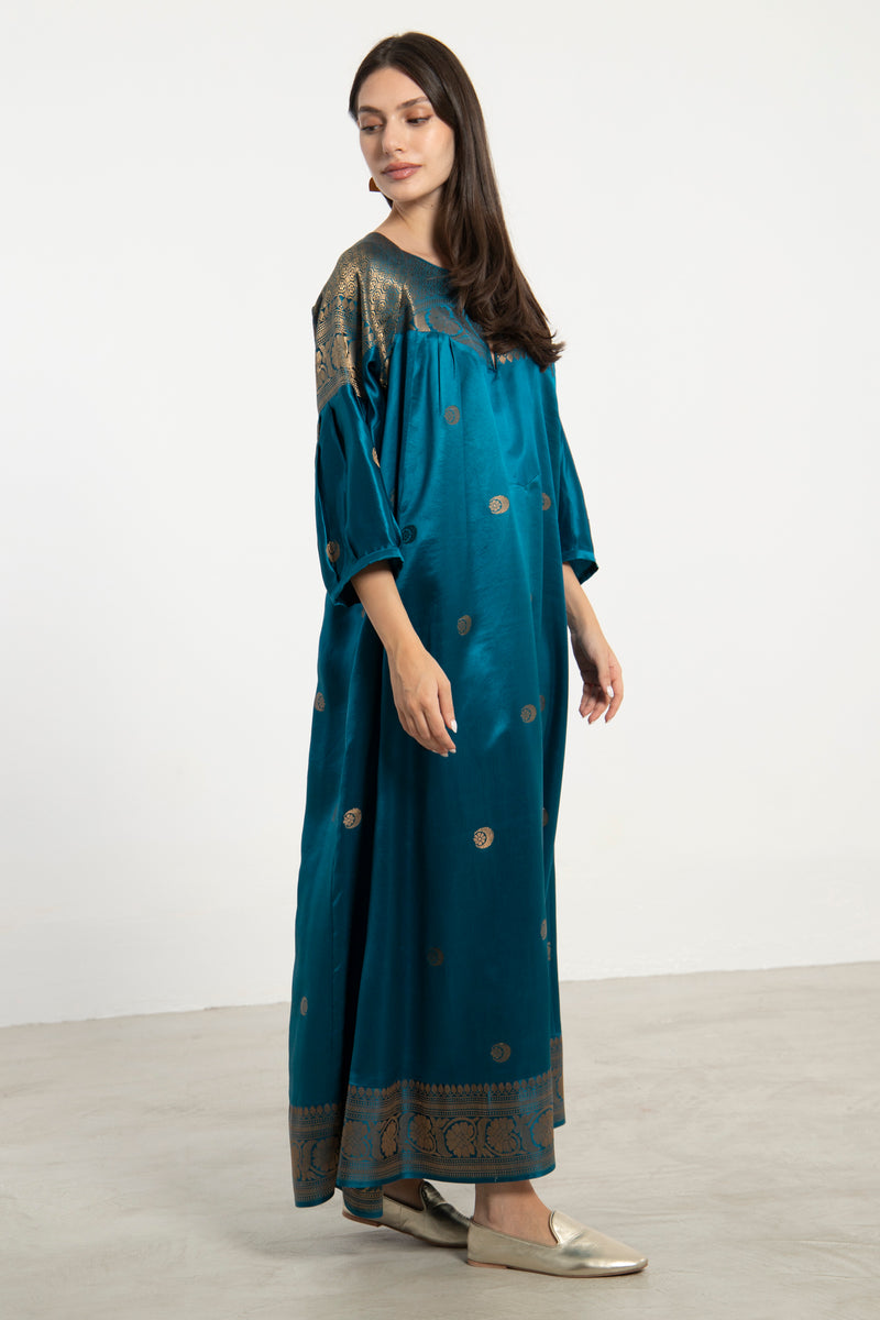 Rania Silk Blue Dress