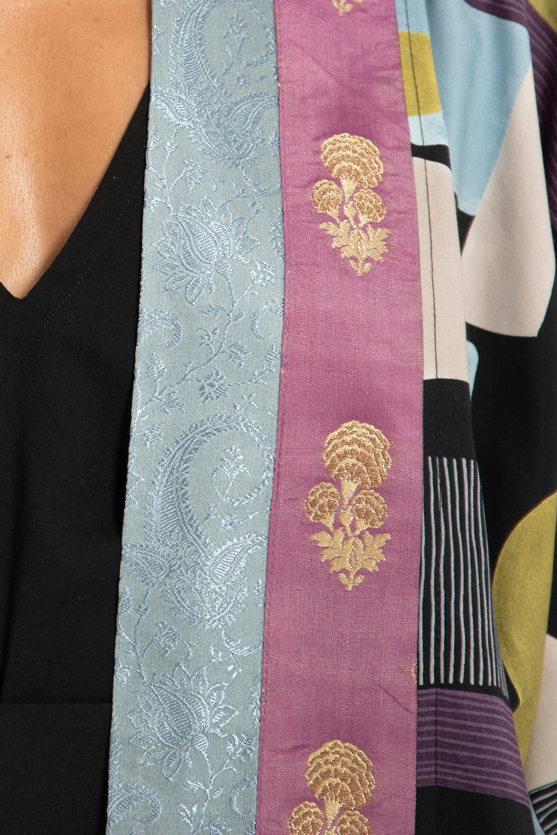 Yasma Cotton Geometric Abaya