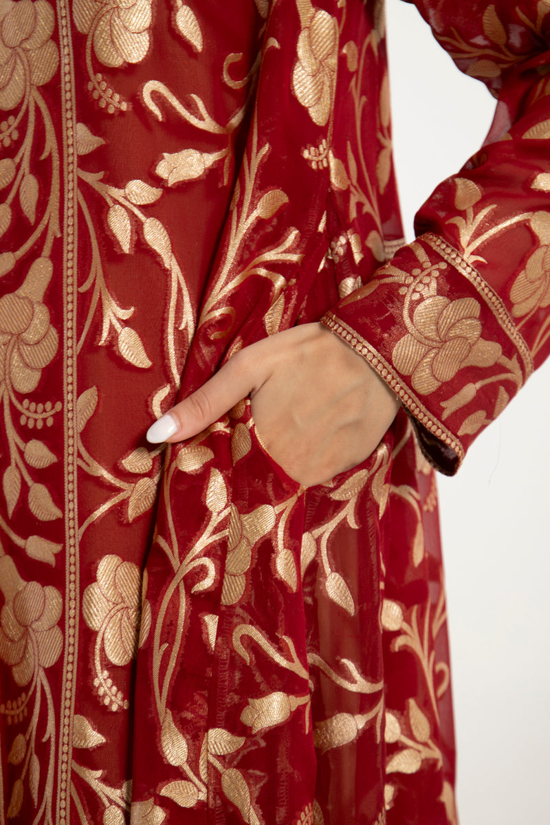 Souraya Handwoven Silk  Dress