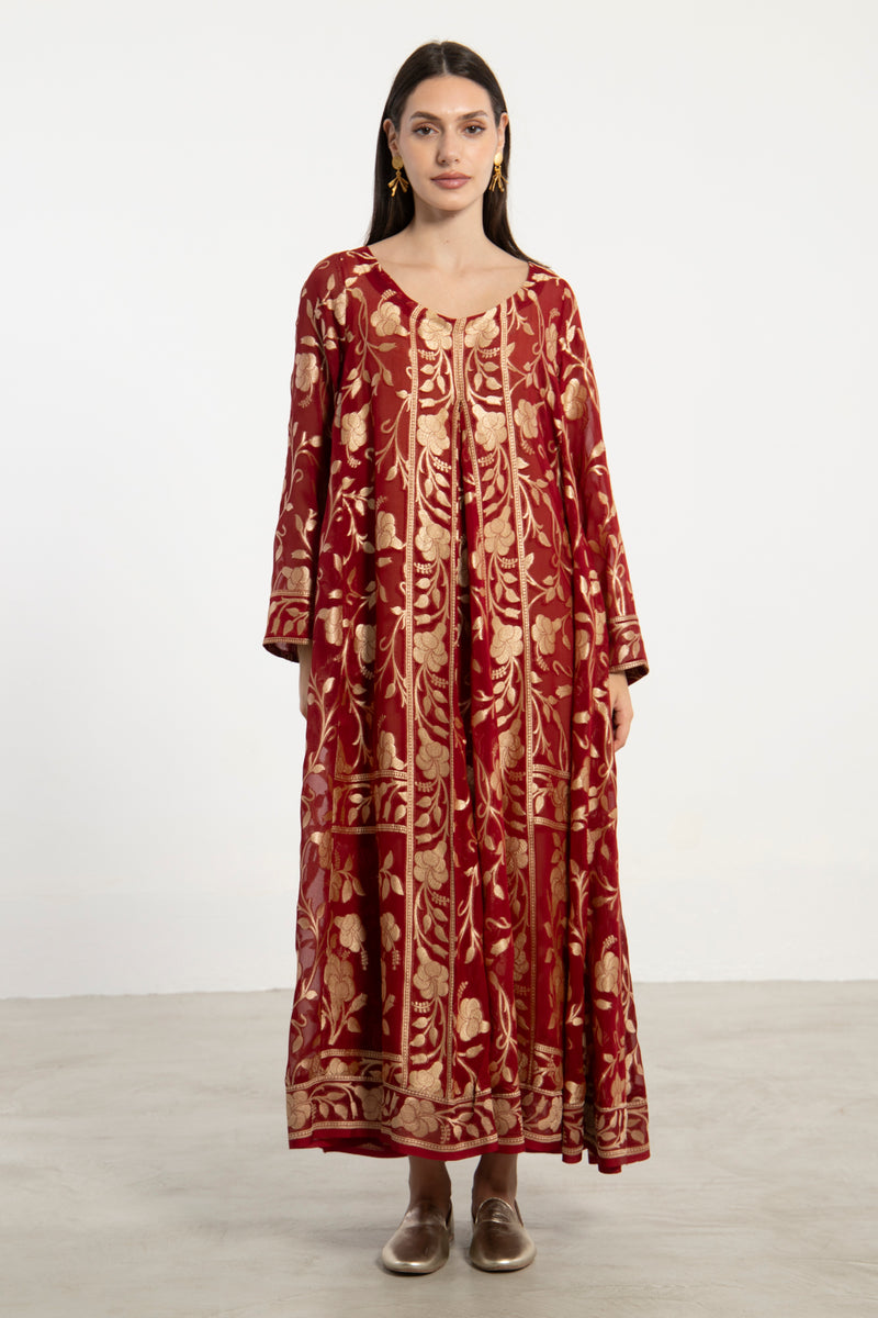Souraya Handwoven Silk  Dress