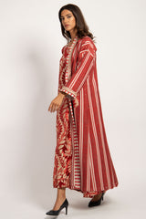 Fida Cotton Red Coat