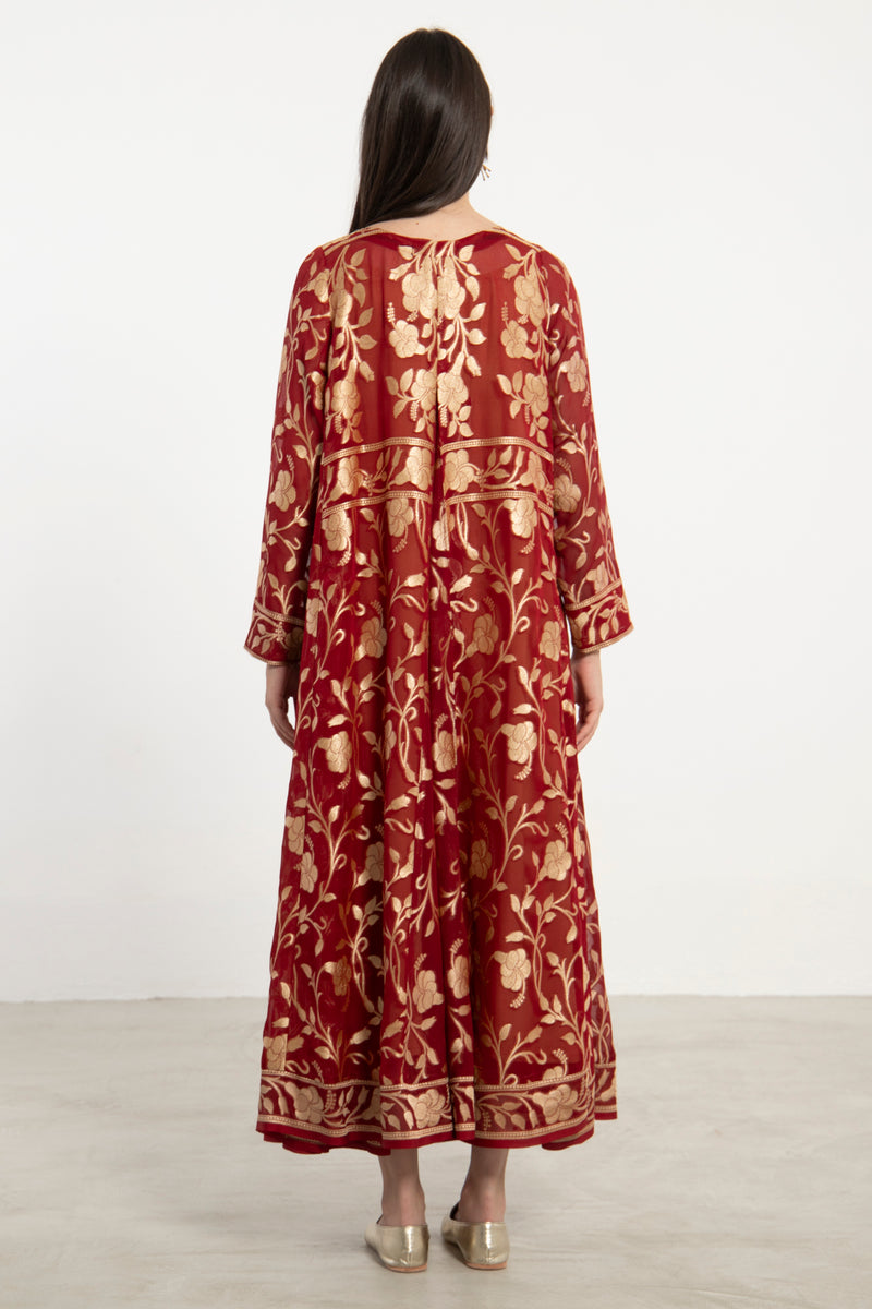 Souraya Handwoven Silk  Dress