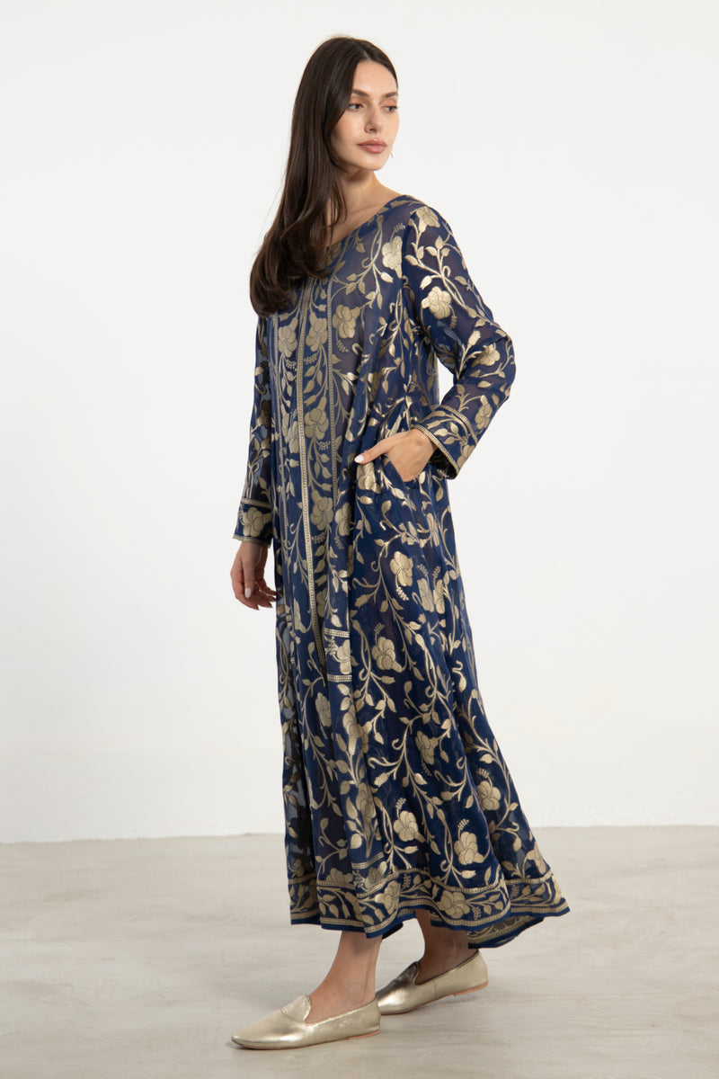 Souraya Handwoven Silk  Dress