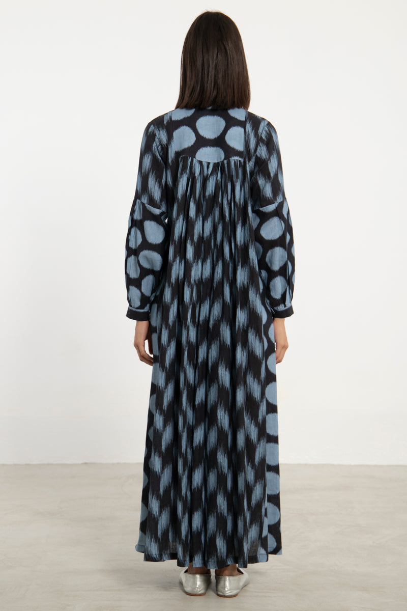 Katia Linen Circle Blue Dress